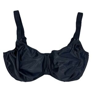 Prima Donna Bra Satin Seamless NWT Sz 42G Underwire Black Full Coverage 016-1330